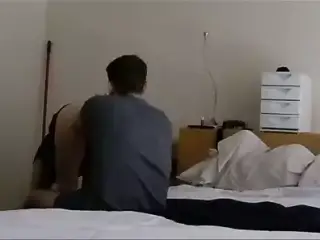 asian gf and white bf 3 - eating