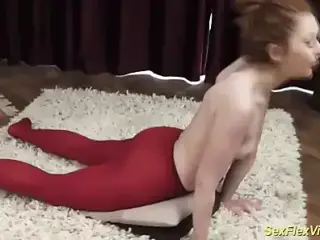 flexi redhead contortion teen