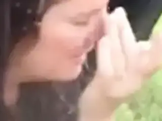 Getting her face painted