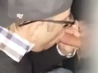 Bisexual couple share at  the glory hole