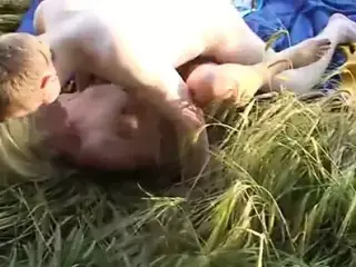 Aunt Monika fucked in field by Peasant Boy