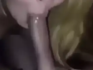 Blonde Asian masters the blowjob