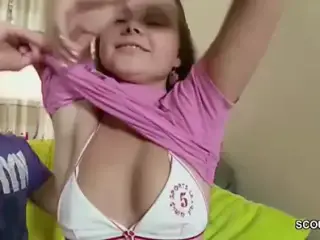 He Fuck His Extremely Small Stepsister in Ass With His Big Dick