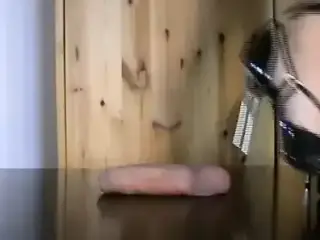 shoejob with black stiletto