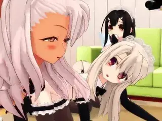 MMD R-18 chloe  illyasviel miyu