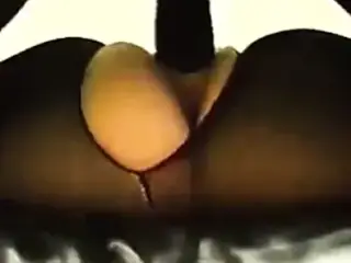 BBW in Pantyhose gets cream pie from Black cock