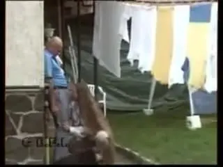 Older guy in a village in France