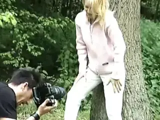 young german teen picked for outdoor sex