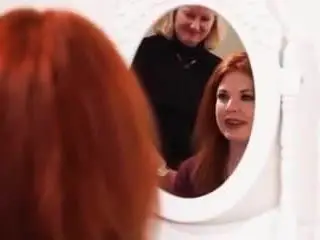 sexy redhead gets buzzed