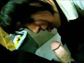 Beautiful secretary of sucking penis Director at work