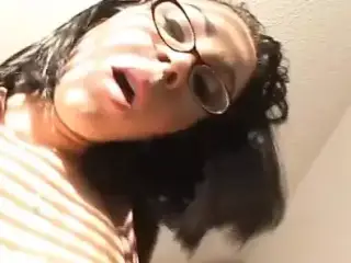 Big Tits Ebony Teen With Glasses Blowjob