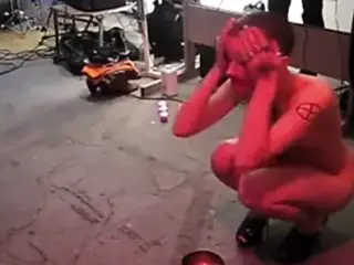 crazy nude electro ritual show