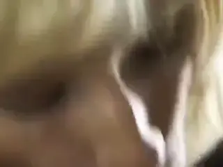 Mature cock sucker gets a facial