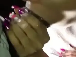 Black girl working to deep throat a BBC