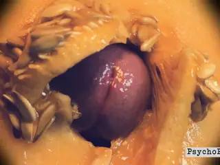 Defloration. PsychoPenis busts her melon