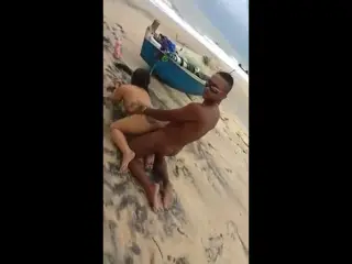 Latinas get fucked on the beach