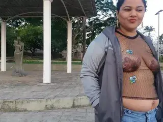 Exhibitionism in street public