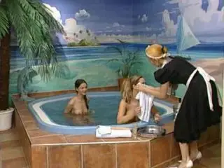 LESBIAN AT JACUZZI HAVING FUN