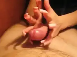 Great longnails handjob