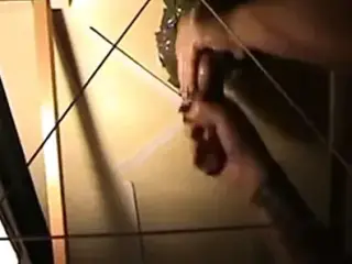 Gloryhole milking black nails