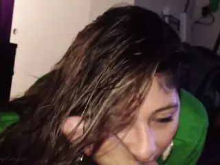 Lanina Gives Hot Blowjob BTS EXCOGI