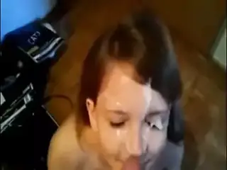 Cum in mouth with french girl