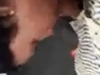 Satin Silk Saree maid sucking dick