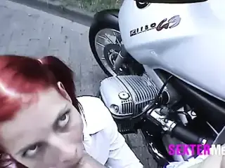 Biker Parkplatzsex