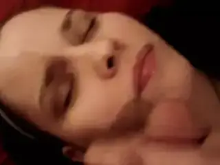 Misty money shot white headband