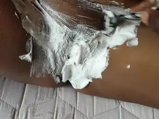 Shaving after long time