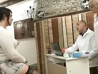 On reception at the doctor