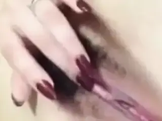 blonde asian girl playing with tits and pussy