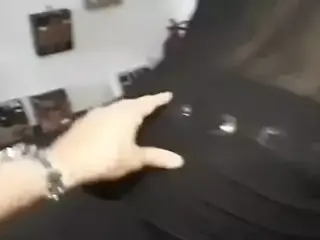 Raunchy little fishnet slut