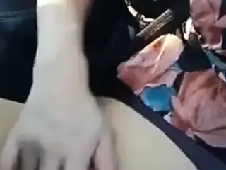 solo Milf car orgasm