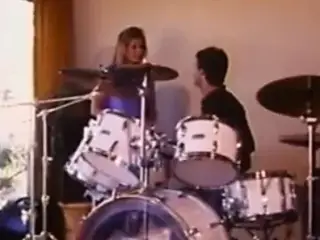 drummer girl .vintage