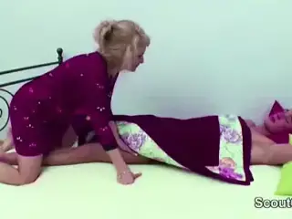 Mother Wake Up Step-Step Son With Blow and Get Anal Fuck