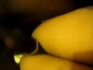 Hubby filming wife up close taking big blk dick