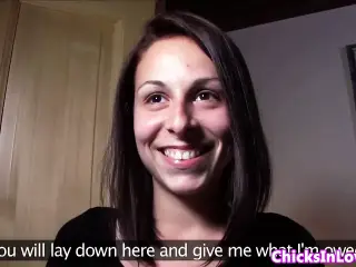 Real lesbian amateur teased and pussylicked