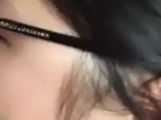 Nerdy Asian Girlfriend Blowjob