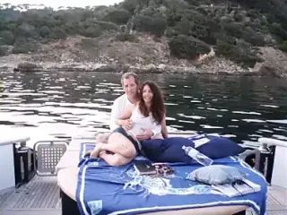 Romantic couple on vacation.