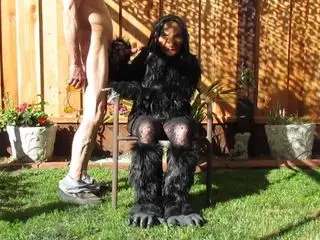 Cosplay furry witch sucking cock...