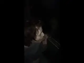 Cute redhead blows a stranger and her man