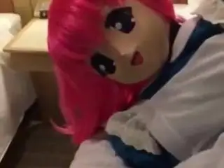 kigurumi maid vibrating