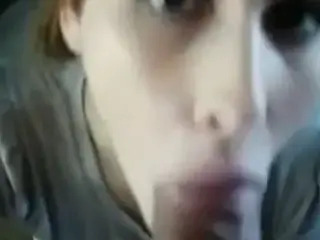 sexy girlfriend cumshot on eye