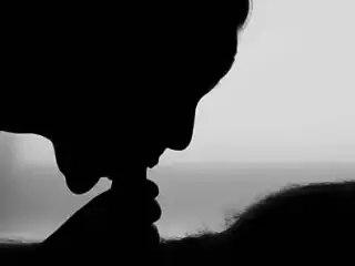 Beautiful silhouette blowjob