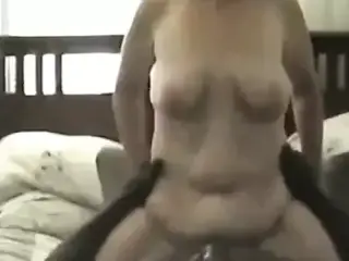 mature saggy slut enjoying big black dick