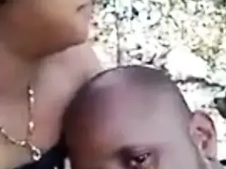 Eating Haitian girl pussy