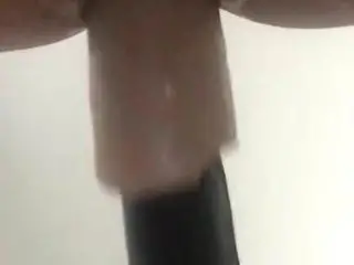 He likes stretching out his pussy