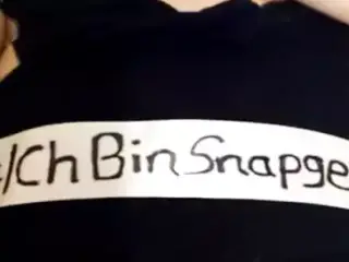 Mach ich es mir mit der Hand auf meinem Snapgeil Video.