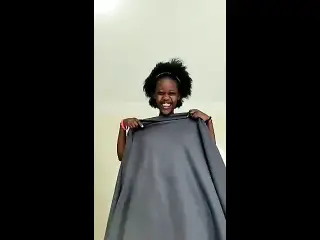 Uganda girl shows her pussy